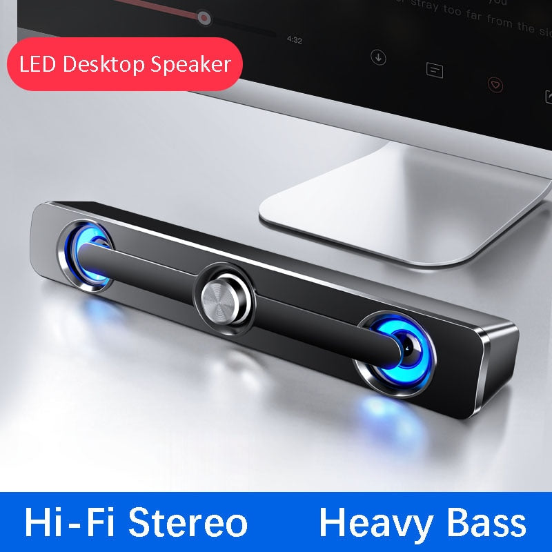 USB Wired Stereo Speaker Bar